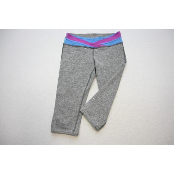 Ivivva leggings Sweat Pants Stretch Gray Athletic Performance Girls Size 12 - Picture 1 of 6